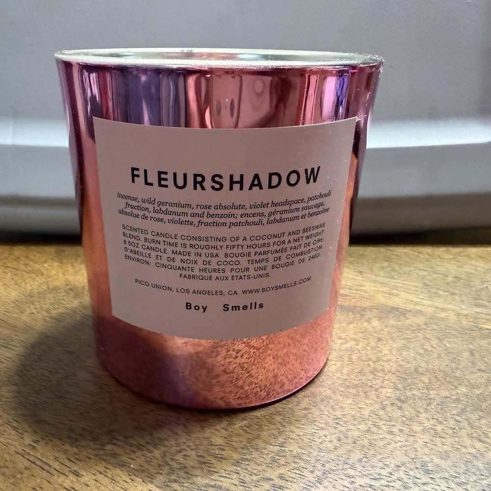 RARE Boy Smells Fleurshadow Candle 8.5 Oz New No Box Smoky Floral